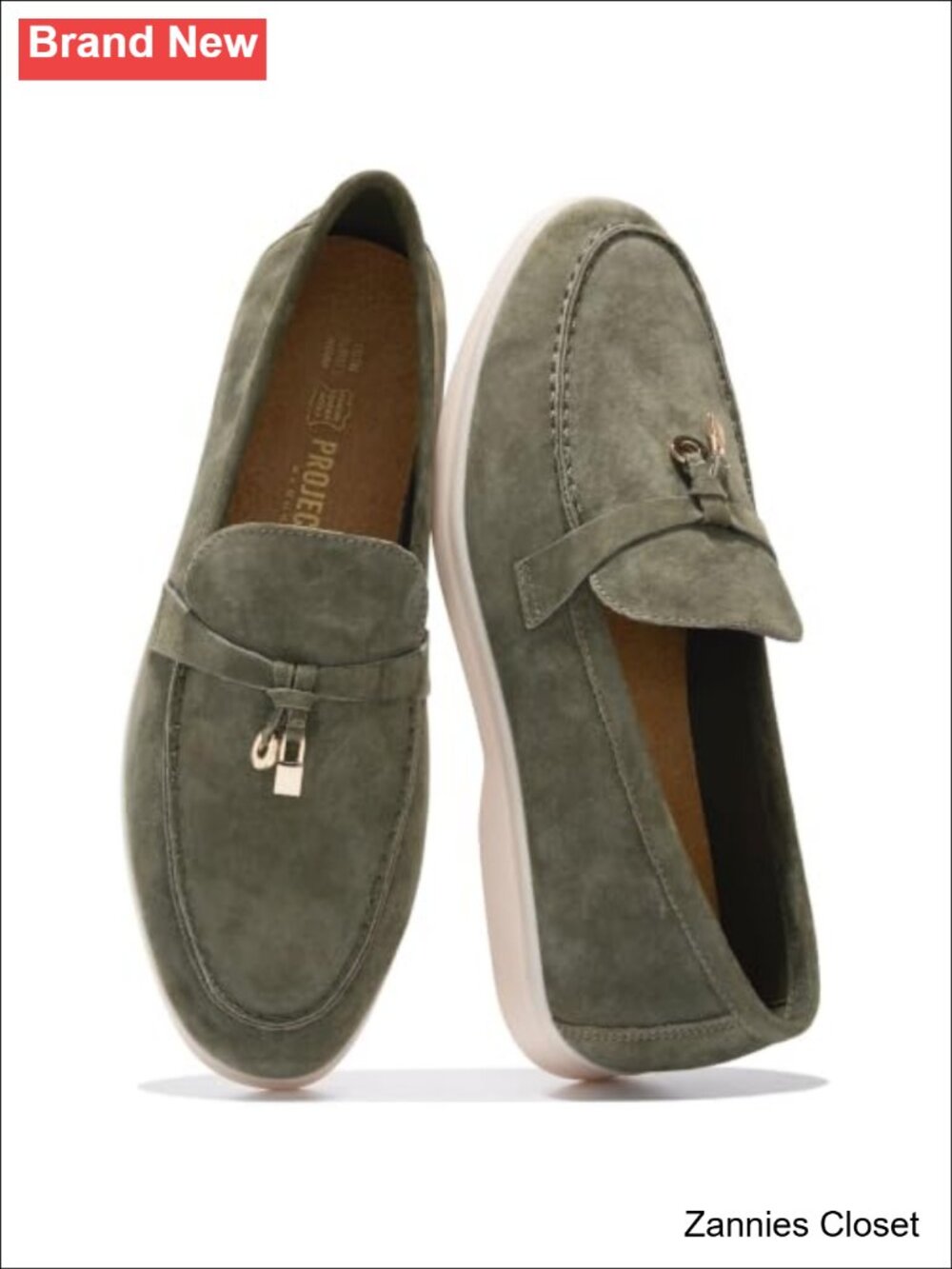 ✨ Genuine Leather Slip-On Loafers Mocc Women Business Casual Shoes